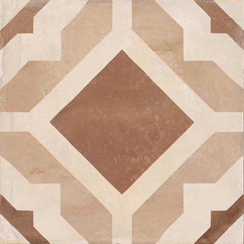 Cotto Medley_Ivory, Ochre and Terracotta_Geometric