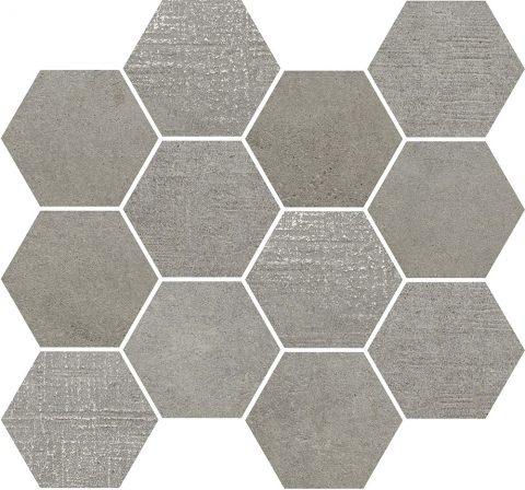 Hybridize_Taupe_Hexagon Mosaic